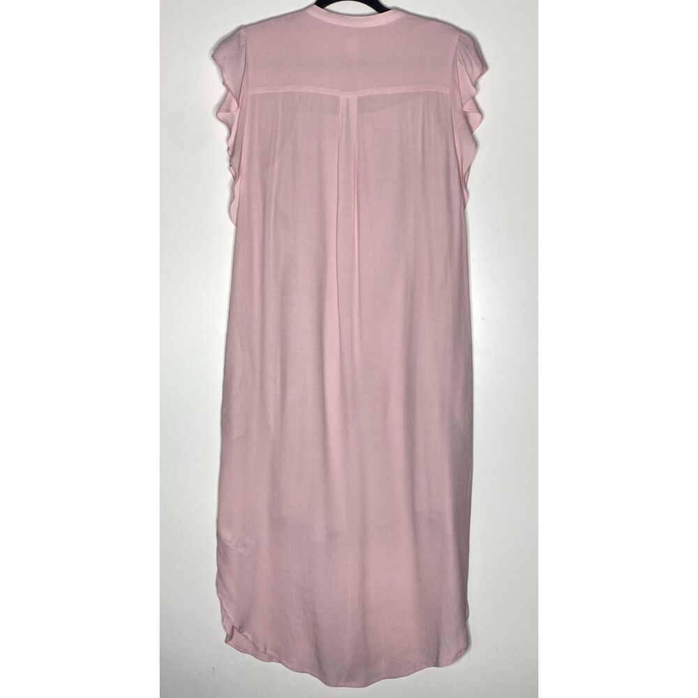 Gap Flutter Sleeve Button Front Side Pocket Midi … - image 8